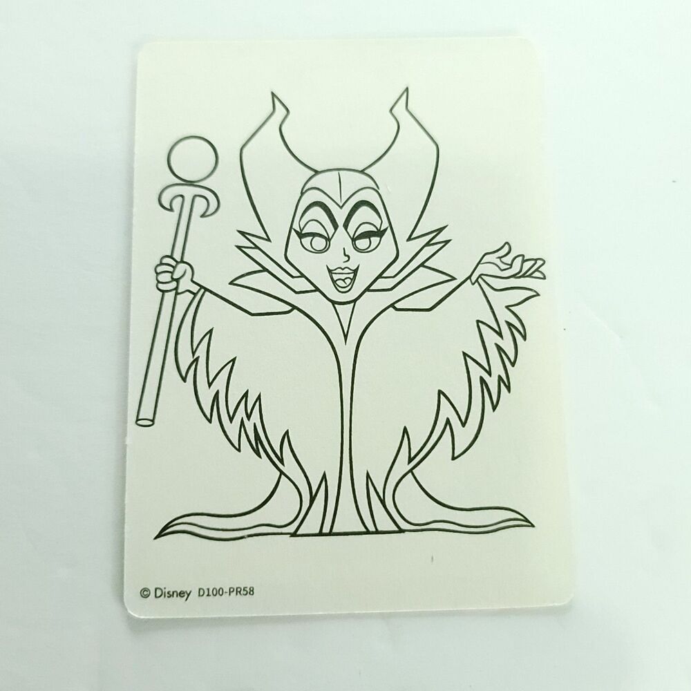 Maleficent 2023 Card Fun 1/1 Disney 100 Carnival  Paper Sketch Card D100-PR58